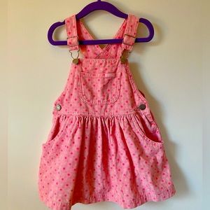 Vintage OshKosh B’gosh Vestback corduroy overall dress
